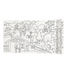 Lipnus spalvinimo rulonas „Magiškasis zoologijos sodas“, 4 m