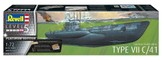 Plastikinis modelis — vokiečių povandeninis laivas Type VII C/41 (mastelis 1:72)