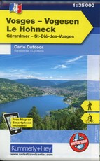 KuF Elsass / Vogesen Outdoorkarte 04 Vogesen - Le Hohneck 1 : 35 000