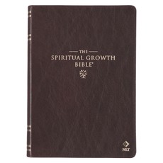 The Spiritual Growth Bible, Study Bible, NLT - New Living Translation Holy Bible, Premium Full Grain Leather, Tan