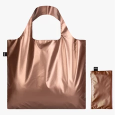 LOQI pirkinių krepšys „METALLIC Rose Gold Bag“