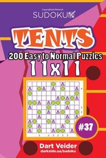 Sudoku Tents - 200 Easy to Normal Puzzles 11x11 (Volume 37)