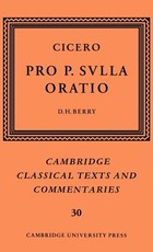 Cicero: Pro P. Sulla Oratio