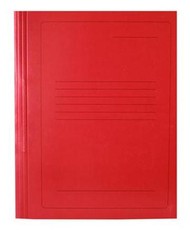 Kartoninis segtuvėlis su spauda raudonas A4