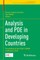 Analysis and Pde in Developing Countries