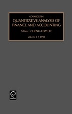 Advances in Quantitative Analysis of Finance and Accounting