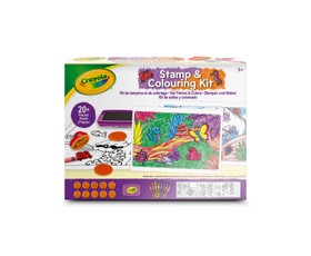 CRAYOLA Spalvinimo rinkinys su antspaudukais