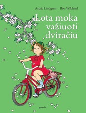 Lota moka važiuoti dviračiu