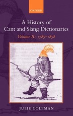 A History of Cant and Slang Dictionaries