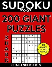 Sudoku Book 200 Extra Hard GIANT Size Puzzles