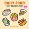 Cozy Coloring Mini - Daily Food