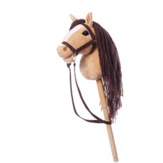 HOPPIHORSE žirgas ant lazdelės (Hobby Horse) A4, smėlio spalvos