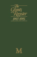 The Grants Register 1993-1995