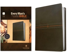 NLT Every Man's Bible, Filament Enabled (Leatherlike, East-West Grey, Red Letter)