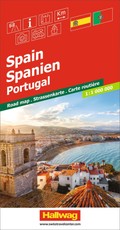 Hallwag Strassenkarte Spanien, Portugal 1:1 Mio.