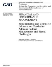 Financial and performance management