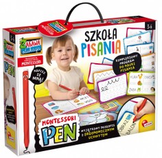 Montessori rašymo rinkinys mokyklai su 18 rašymo lentelių