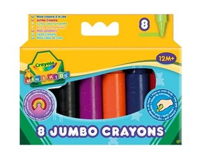 CRAYOLA MINIKIDS Didelės kreidelės, 8 vnt.