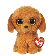 TY pliušinis šuniukas Noodles, auksinis, 15 cm