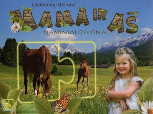 Lavinanti dėlionė „Mama ir aš. Naminiai gyvūnai“