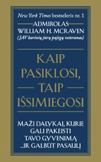 Kaip pasiklosi, taip išsimiegosi: maži dalykai, kurie gali pakeisti tavo gyvenimą… ir galbūt pasaulį