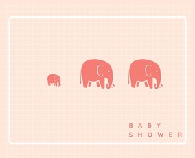 Baby shower guest book (Landscape Hardcover)