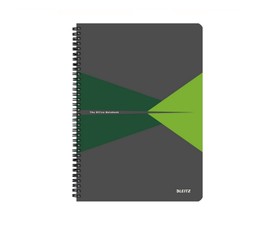 Bloknotas Leitz Office A5 langeliais, žalia sp.