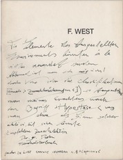 FRANZ WEST. WORKS 1970-1985