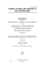 Oversight of federal asset forfeiture