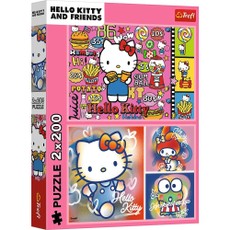 Dėlionė 2x200 dalių „Hello Kitty“ ir draugai