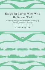 Design for Canvas Work with Raffia and Wool