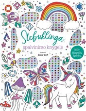 Stebuklinga spalvinimo knygelė su blizgučių lipdukais Stebuklinga spalvinimo knygelė su blizgučių lipdukais