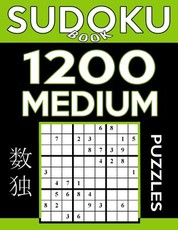 Sudoku Book 1,200 Medium Puzzles