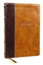 Kjv, Center-Column Reference Bible with Apocrypha, Leathersoft, Brown, 73,000 Cross-References, Red Letter, Comfort Print: King James Version