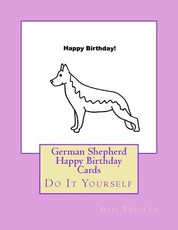 German Shepherd Happy Birthday Cards