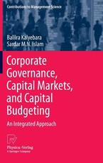 Corporate Governance, Capital Markets, and Capital Budgeting