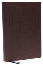 Kjv, Large Print Center-Column Reference Bible, Verse Art Cover Collection, Genuine Leather, Brown, Red Letter, Thumb Indexed, Comfort Print