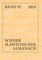 Wiener Slawistischer Almanach Band 92/2024