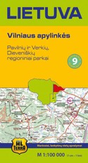 Lietuva. Vilniaus apylinkės. Turistinis žemėlapis Nr. 9
