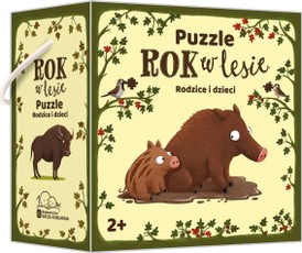 Dėlionė: „Metai miške. Tėvai ir vaikai“, 20 dalių