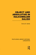 Gerdts, D: Object and Absolutive in Halkomelem Salish (RLE L