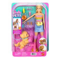 BARBIE SKATE N RUN šviesiaplaukės lėlės su riedučiais rinkinys (JMJ44)