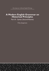 A Modern English Grammar on Historical Principles