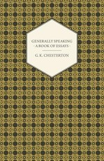 Generally Speaking - A Book of Essays