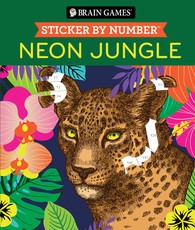Brain Games - Sticker by Number: Neon Jungle