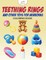 Teething Rings and Other Toys for Newborns Coloring Book