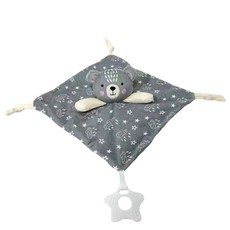 Pliušinis meškiukas Milus, pilkas, 25 x 25 cm