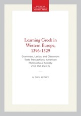 Learning Greek in Western Europe, 1396-1529