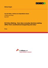 Engels, M: EU Policy Making - How does everyday decision-mak