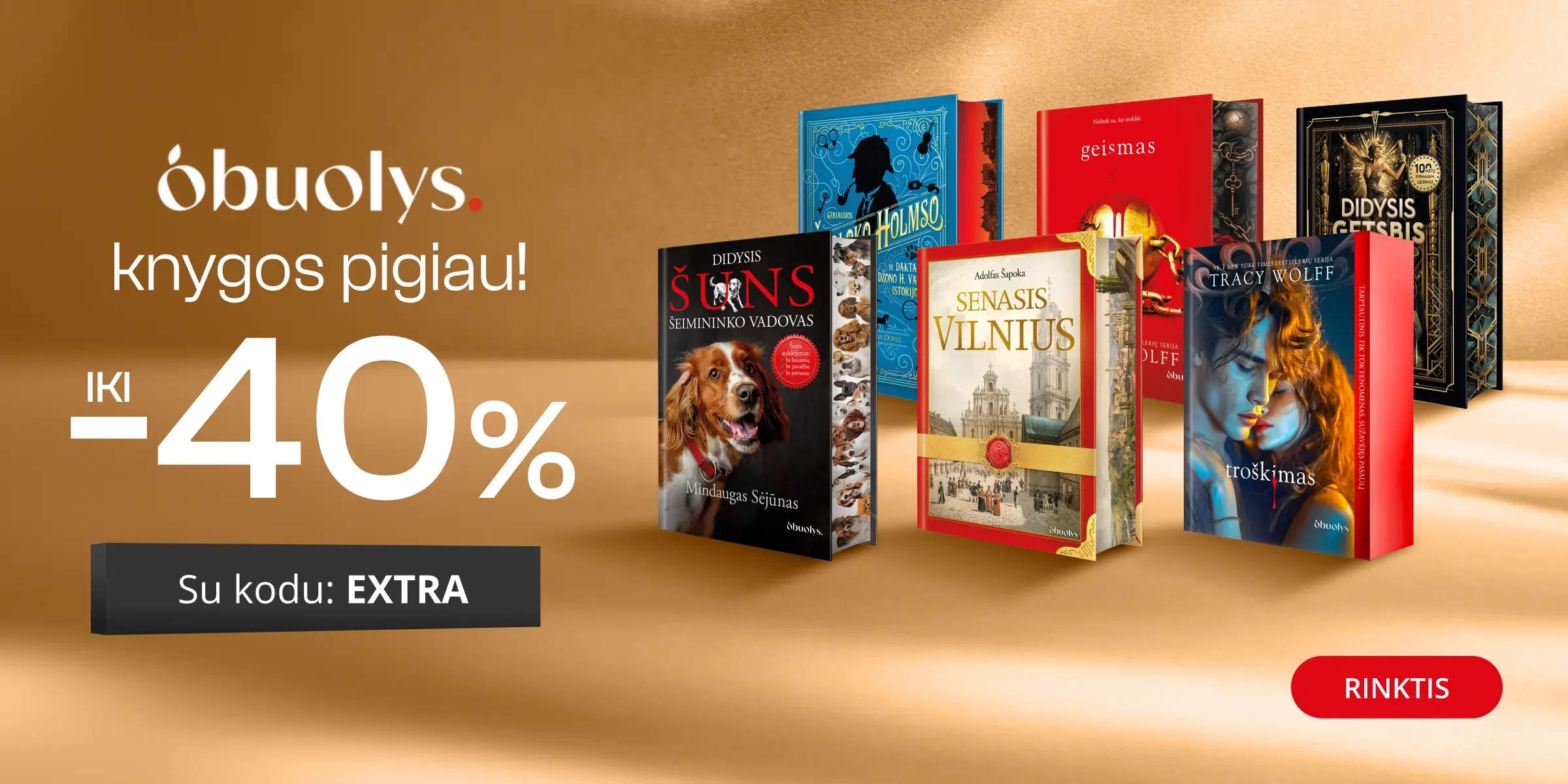 Leidyklos OBUOLYS knygoms iki -40% extra nuolaidos!